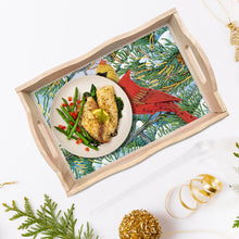 Load image into Gallery viewer, Christmas Diamond Painting Wooden Serving Tray Home Decoration (Two Birds)
