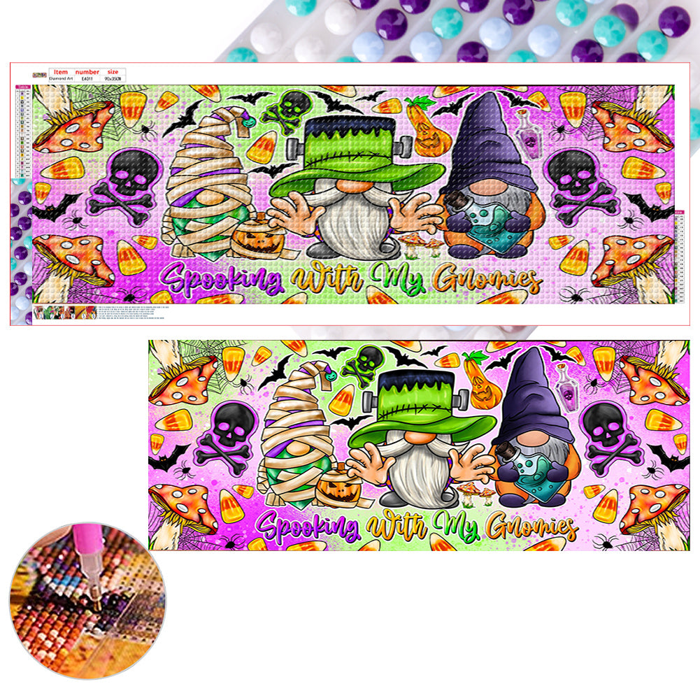 Diamond Painting - Full Round - Autumn Halloween Fairy Book (90*35CM)