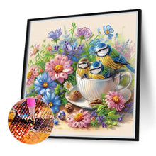 Load image into Gallery viewer, Diamond Painting - Partial Special Shaped - flowers and birds (40*40CM)
