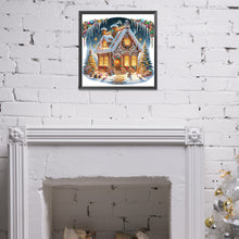 Load image into Gallery viewer, Diamond Painting - Partial Special Shaped - Christmas cabin (40*40CM)
