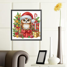 Load image into Gallery viewer, Diamond Painting - Partial Special Shaped - Christmas Owl (40*40CM)
