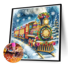 Load image into Gallery viewer, Diamond Painting - Partial Special Shaped - Christmas train (40*40CM)
