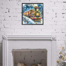 Load image into Gallery viewer, Diamond Painting - Partial Special Shaped - Christmas train (40*40CM)
