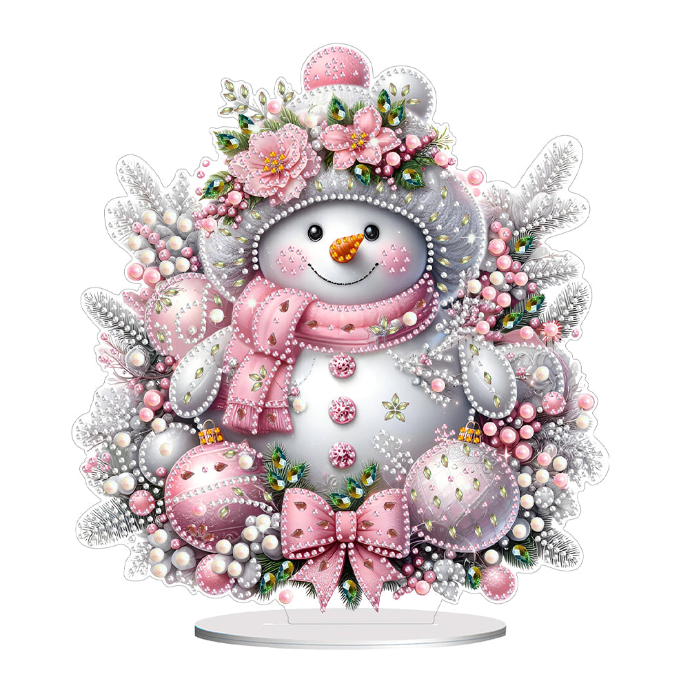 Christmas Snowman Diamond Painting Desktop Ornaments Kit Bedroom Table Decor