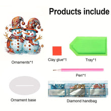 Load image into Gallery viewer, Christmas Snowman Diamond Painting Desktop Ornaments Kit Bedroom Table Decor
