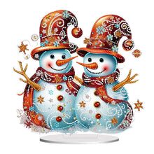 Load image into Gallery viewer, Christmas Snowman Diamond Painting Desktop Ornaments Kit Bedroom Table Decor
