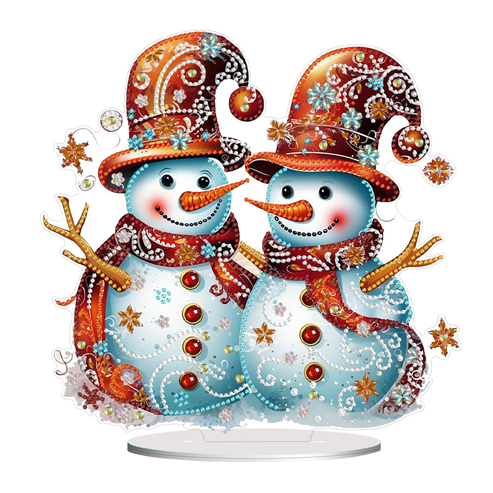 Christmas Snowman Diamond Painting Desktop Ornaments Kit Bedroom Table Decor