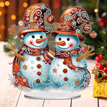 Load image into Gallery viewer, Christmas Snowman Diamond Painting Desktop Ornaments Kit Bedroom Table Decor
