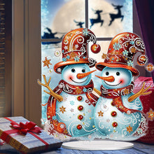 Load image into Gallery viewer, Christmas Snowman Diamond Painting Desktop Ornaments Kit Bedroom Table Decor
