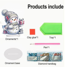 Load image into Gallery viewer, Christmas Snowman Diamond Painting Desktop Ornaments Kit Bedroom Table Decor
