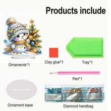 Load image into Gallery viewer, Christmas Snowman Diamond Painting Desktop Ornaments Kit Bedroom Table Decor
