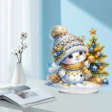 Load image into Gallery viewer, Christmas Snowman Diamond Painting Desktop Ornaments Kit Bedroom Table Decor
