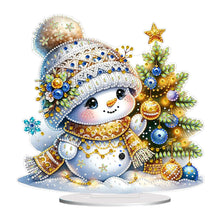 Load image into Gallery viewer, Christmas Snowman Diamond Painting Desktop Ornaments Kit Bedroom Table Decor
