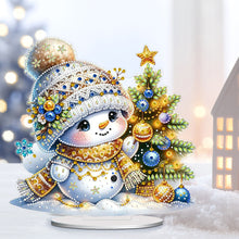 Load image into Gallery viewer, Christmas Snowman Diamond Painting Desktop Ornaments Kit Bedroom Table Decor
