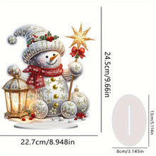 Load image into Gallery viewer, Christmas Snowman Diamond Painting Desktop Ornaments Kit Bedroom Table Decor
