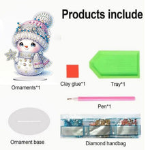Load image into Gallery viewer, Christmas Snowman Diamond Painting Desktop Ornaments Kit Bedroom Table Decor
