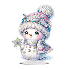 Load image into Gallery viewer, Christmas Snowman Diamond Painting Desktop Ornaments Kit Bedroom Table Decor
