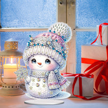Load image into Gallery viewer, Christmas Snowman Diamond Painting Desktop Ornaments Kit Bedroom Table Decor
