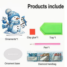 Load image into Gallery viewer, Christmas Snowman Diamond Painting Desktop Ornaments Kit Bedroom Table Decor
