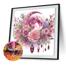 Load image into Gallery viewer, Diamond Painting - Partial Special Shaped - double moon rose (30*30CM)
