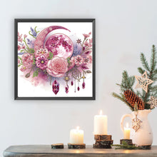 Load image into Gallery viewer, Diamond Painting - Partial Special Shaped - double moon rose (30*30CM)
