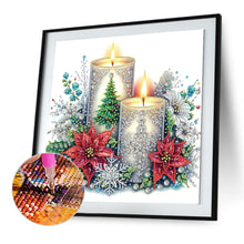 Load image into Gallery viewer, Diamond Painting - Partial Special Shaped - Christmas candles (30*30CM)

