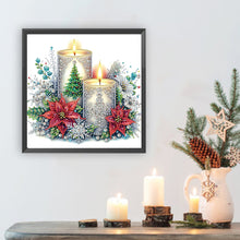 Load image into Gallery viewer, Diamond Painting - Partial Special Shaped - Christmas candles (30*30CM)
