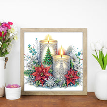 Load image into Gallery viewer, Diamond Painting - Partial Special Shaped - Christmas candles (30*30CM)
