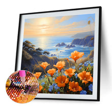Load image into Gallery viewer, Diamond Painting - Full Round - Flowers at the Seaside (40*40CM)
