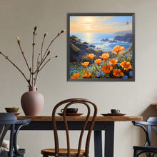 Load image into Gallery viewer, Diamond Painting - Full Round - Flowers at the Seaside (40*40CM)
