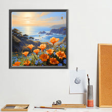 Load image into Gallery viewer, Diamond Painting - Full Round - Flowers at the Seaside (40*40CM)
