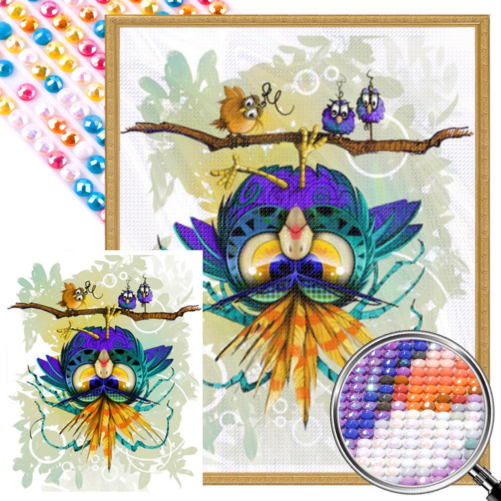 AB Diamond Painting - Full Round - Hanging Bird (40*50CM)