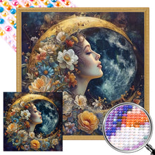 Load image into Gallery viewer, AB Diamond Painting - Full Round - Goddess of Flowers and Moon (40*40CM)
