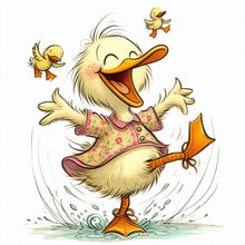Load image into Gallery viewer, AB Diamond Painting - Full Round - Cute Ducklings (40*40CM)
