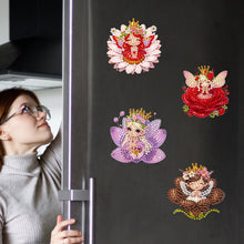 Load image into Gallery viewer, 6Pcs Acrylic Butterfly Diamond Art Magnets Decals Diamond Painting Fridge Magnet

