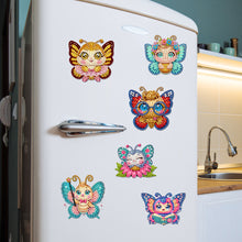 Load image into Gallery viewer, 6Pcs Acrylic Butterfly Diamond Art Magnets Decals Diamond Painting Fridge Magnet
