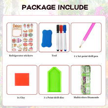 Load image into Gallery viewer, 4 Sheets Desserts Diamond Painting Refrigerator Magnet for Adults Kids Beginners
