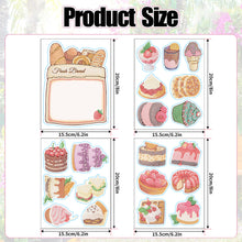 Load image into Gallery viewer, 4 Sheets Desserts Diamond Painting Refrigerator Magnet for Adults Kids Beginners
