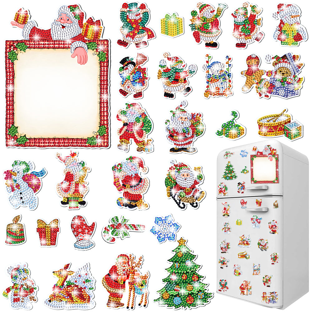 4 Sheets Desserts Diamond Painting Refrigerator Magnet for Adults Kids Beginners