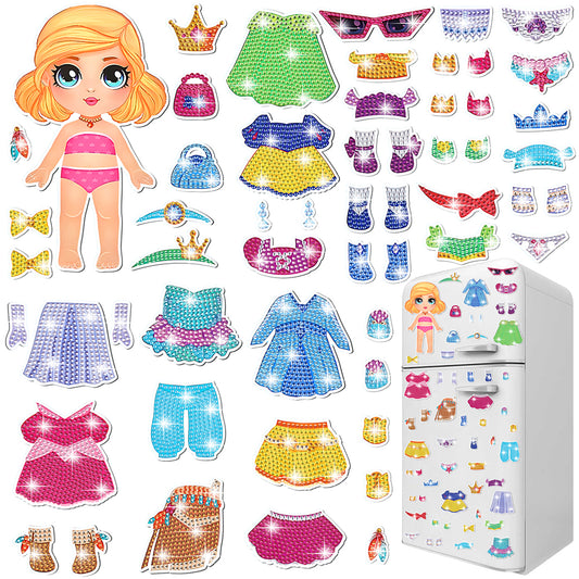 24Pcs Autumn Harvest Diamond Painting Refrigerator Magnet for Fridge Whiteboards