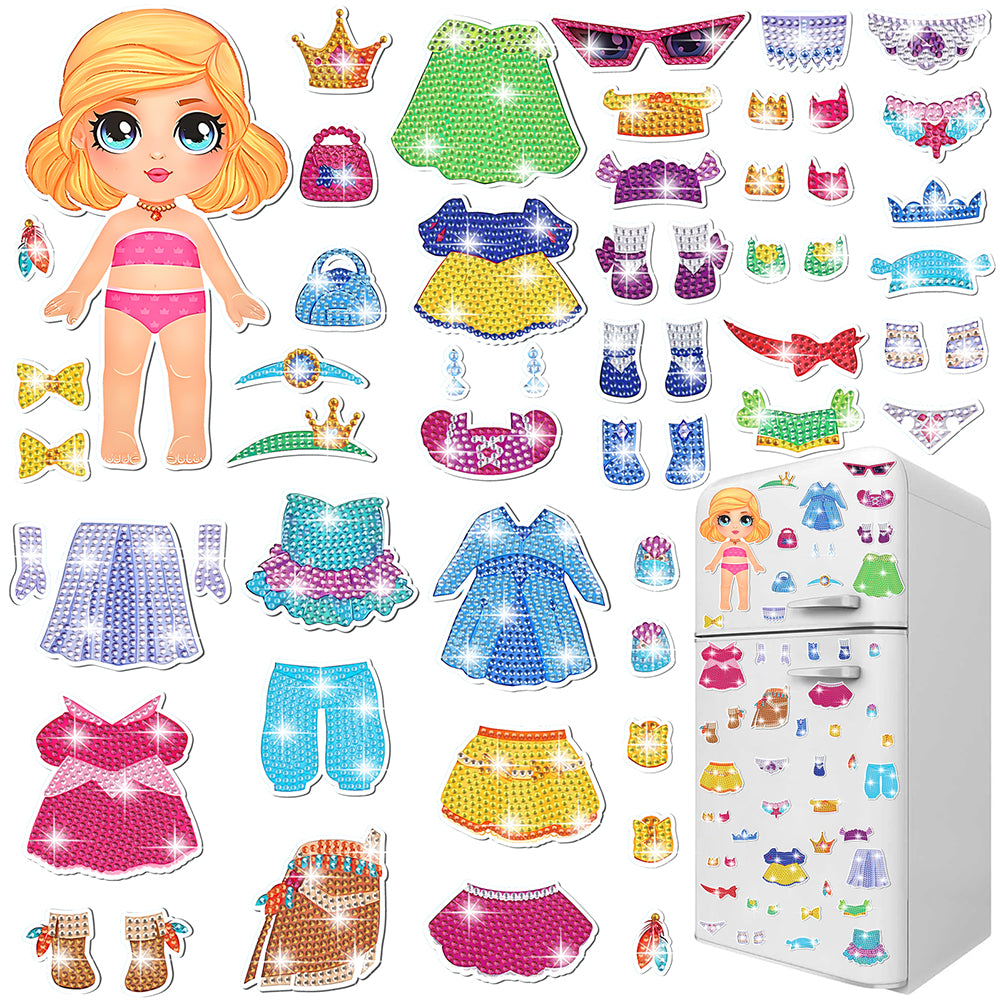 24Pcs Autumn Harvest Diamond Painting Refrigerator Magnet for Fridge Whiteboards