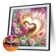 Load image into Gallery viewer, Diamond Painting - Partial Special Shaped - Beautiful love (40*40CM)
