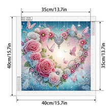 Load image into Gallery viewer, Diamond Painting - Partial Special Shaped - Beautiful love (40*40CM)
