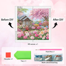 Load image into Gallery viewer, Diamond Painting - Partial Special Shaped - village landscape (40*40CM)
