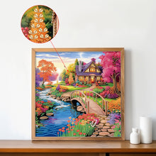 Load image into Gallery viewer, Diamond Painting - Partial Special Shaped - village landscape (40*40CM)
