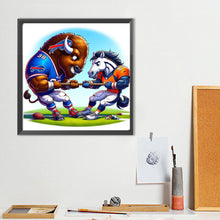 Load image into Gallery viewer, Diamond Painting - Full Round - Buffalo Bills vs. Denver Broncos (40*40CM)
