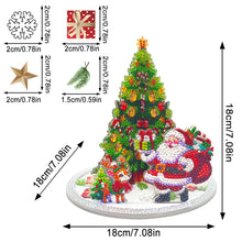 Load image into Gallery viewer, Acrylic Special Shape Xmas Tree &amp; Santa Claus &amp; Elk Diamond Painting Decoration
