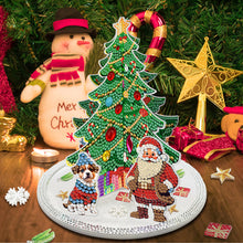 Load image into Gallery viewer, Acrylic Special Shape Xmas Tree &amp; Santa Claus &amp; Dog Diamond Painting Decoration
