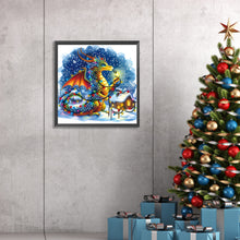 Load image into Gallery viewer, Diamond Painting - Partial Special Shaped - Neon dragon (30*30CM)
