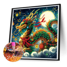 Load image into Gallery viewer, Diamond Painting - Partial Special Shaped - Neon dragon (30*30CM)
